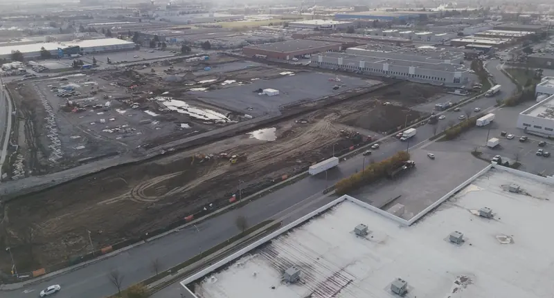 The site before works began