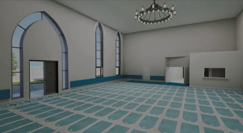 Prayer hall interior